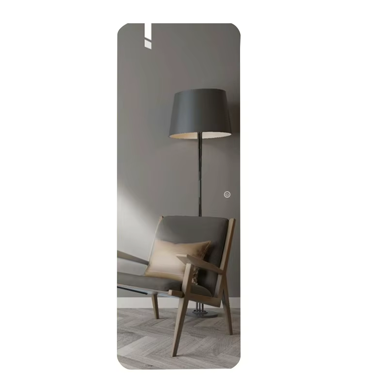 Armoire miroir pleine longueur, miroir sur pied avec rangement, armoire miroir multifonctionnelle po