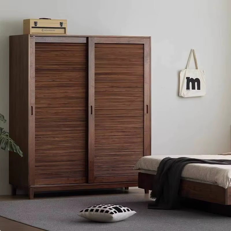 Tiroir marron armoires brillant pas cher européen gain de place armoires rangement chambre en bois A