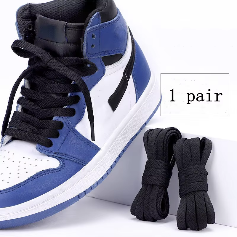 1 paire de lacets plats pour baskets 36 couleurs lacets de chaussures en tissu blanc noir lacets de 