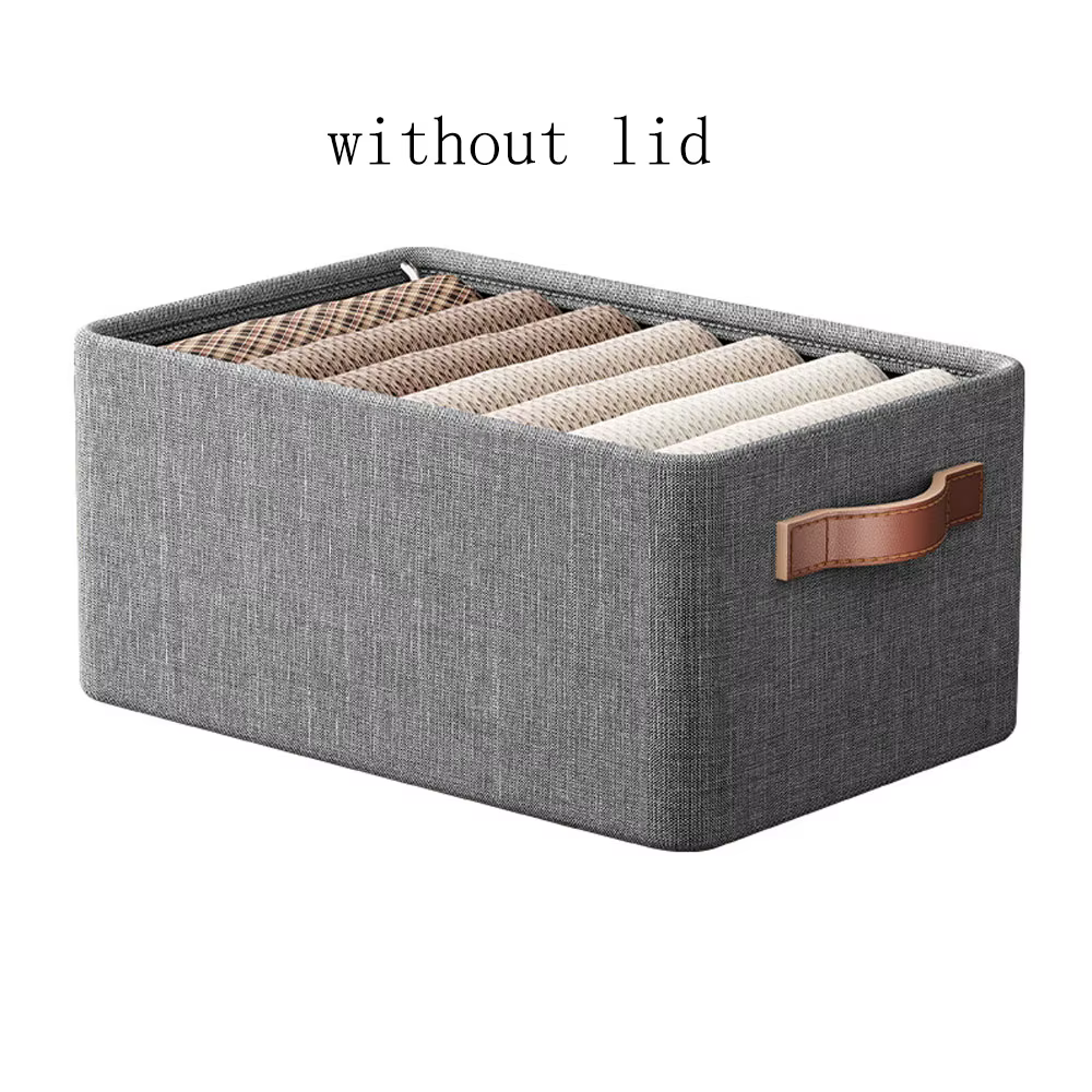 Boîte de rangement pliante avec couvercle, grande boîte de rangement transparente pliable et empilab
