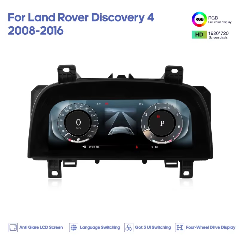 Pour Land Rover Discovery 4 2008-2016 Range Rover Sport 2010-2013 Carplay tableau de bord numérique 