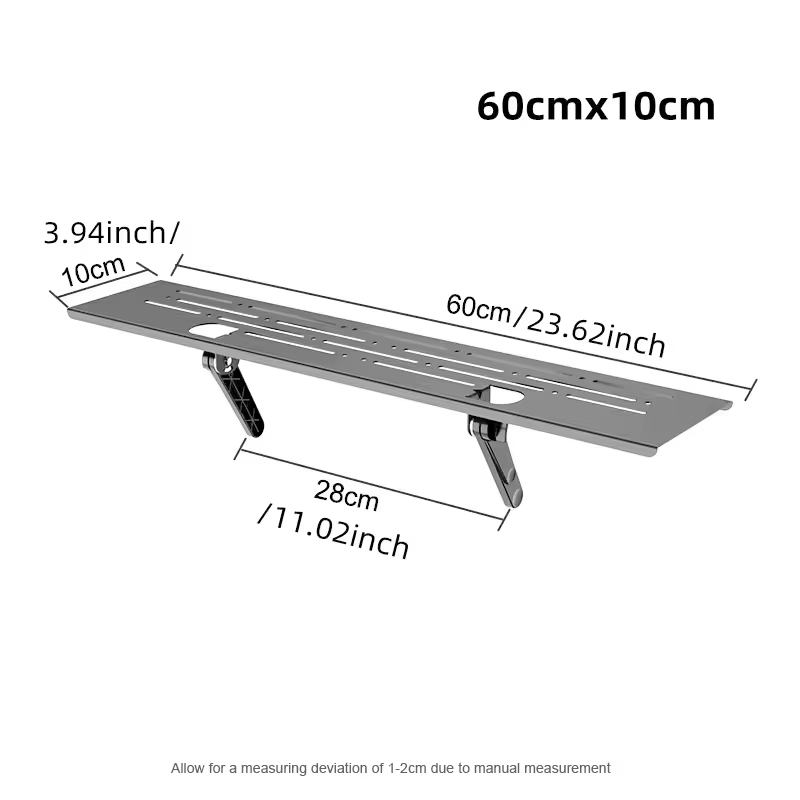 Étagère supérieure réglable en acier pour téléviseur, support TV flottant, étagère universelle pour 