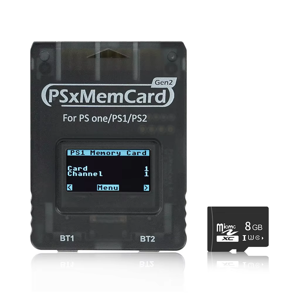 Bitfunx PSxMemCard Gen2 Sd2psXtd pour Stocker les Sauvegardes des Jeux PS1 et PS2 pour Consoles de J