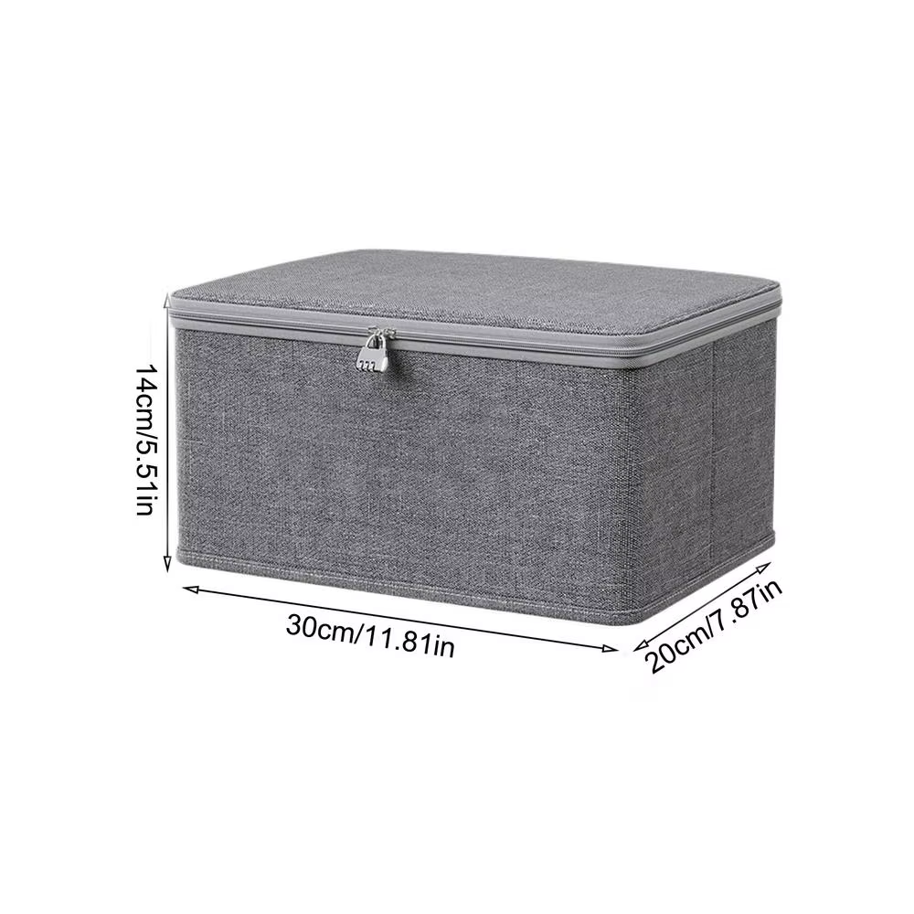 Boîte de rangement verrouillable, boîte de rangement verrouillable pour vêtements, collations, nourr
