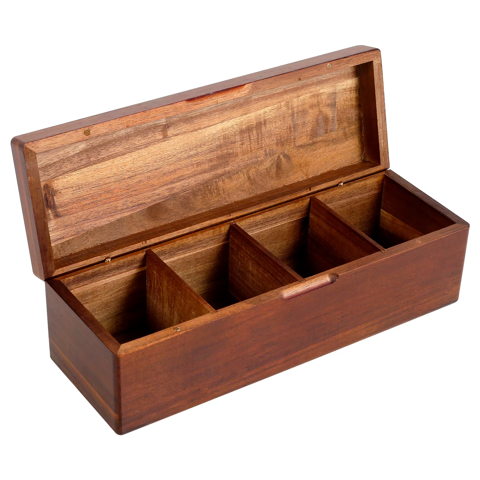 Boîte à thé en bois 4/8 grilles, boîte de rangement de thé multifonctionnelle avec couvercle, suppor