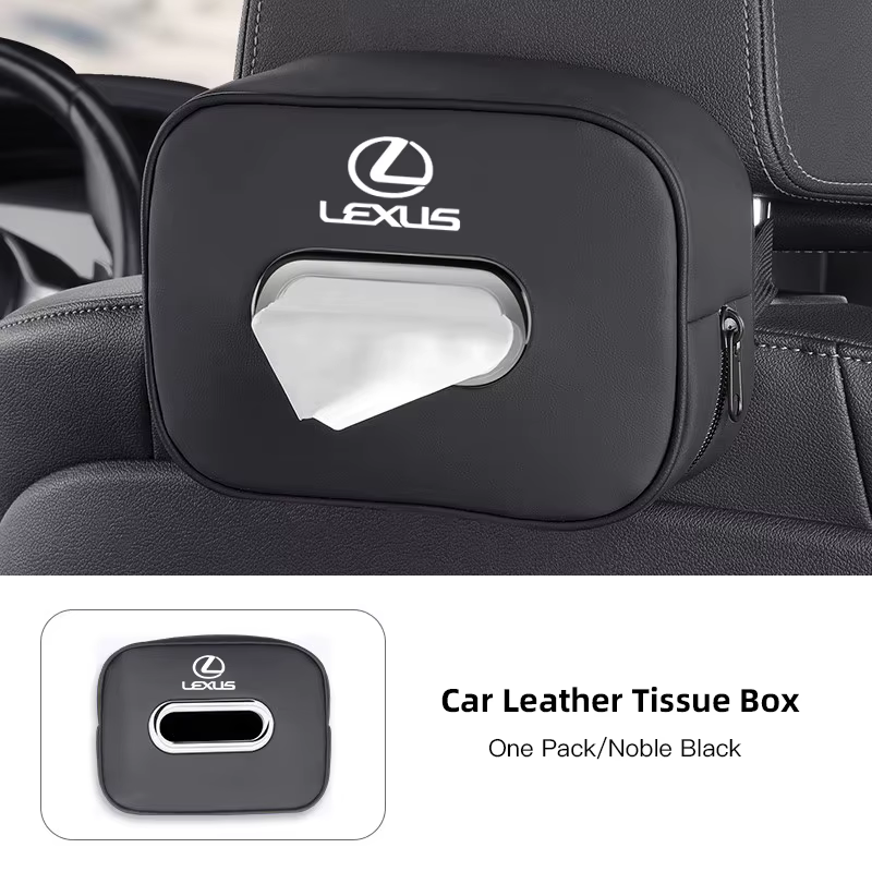 Boîte à mouchoirs en cuir, sac de rangement de mouchoirs pour Lexus RX330 IS250 Ct200h ES300h RX350 