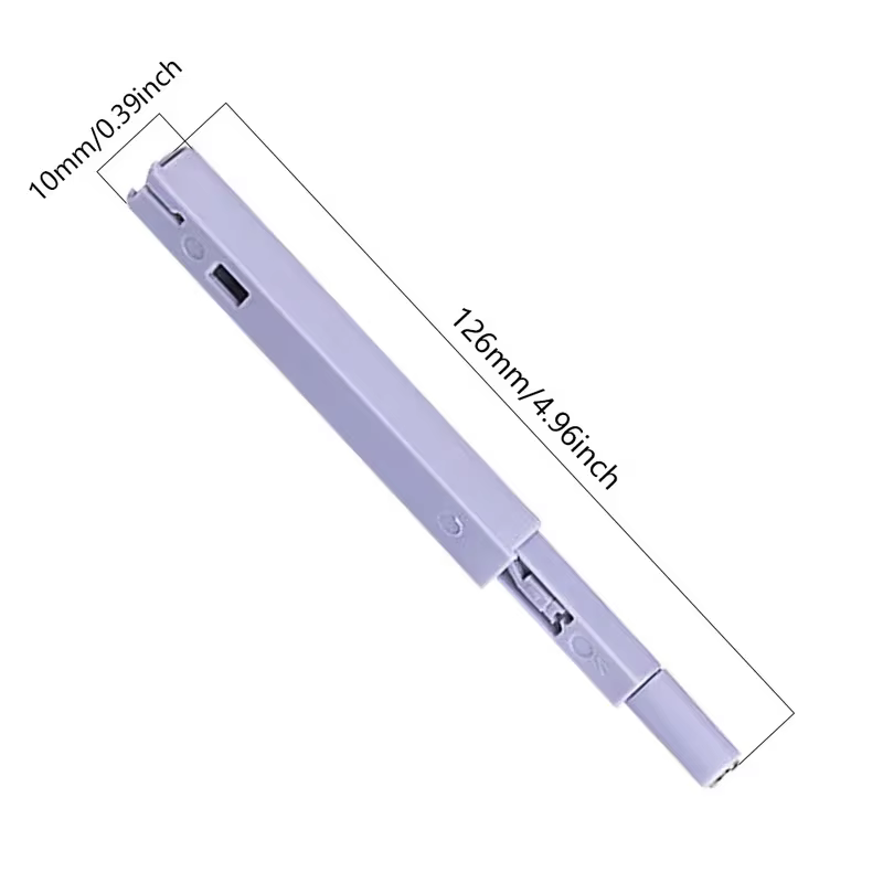 Loquet d'amortisseur d'arrêt de porte d'armoire gris et blanc, 1 pièce, tampon d'amortisseur silenci