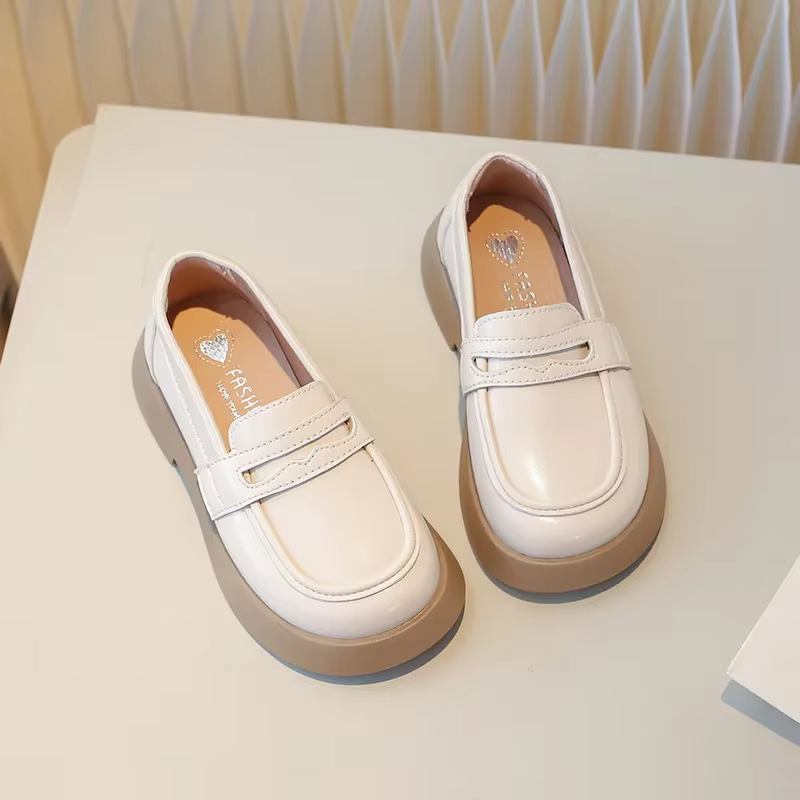 Chaussures en cuir à enfiler pour enfants, chaussures d'école pour enfants, optique astronomique, mo