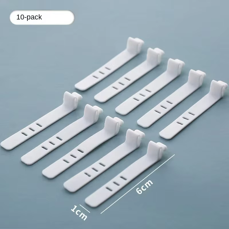 Boîte de rangement de câbles de données en plastique transparent, câble domestique, chargeur de télé