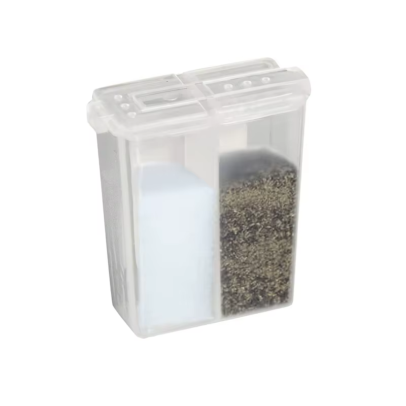 Shaker d'assaisonnement de Camping 2 en 1, pot à épices polyvalent avec couvercle, boîte de rangemen