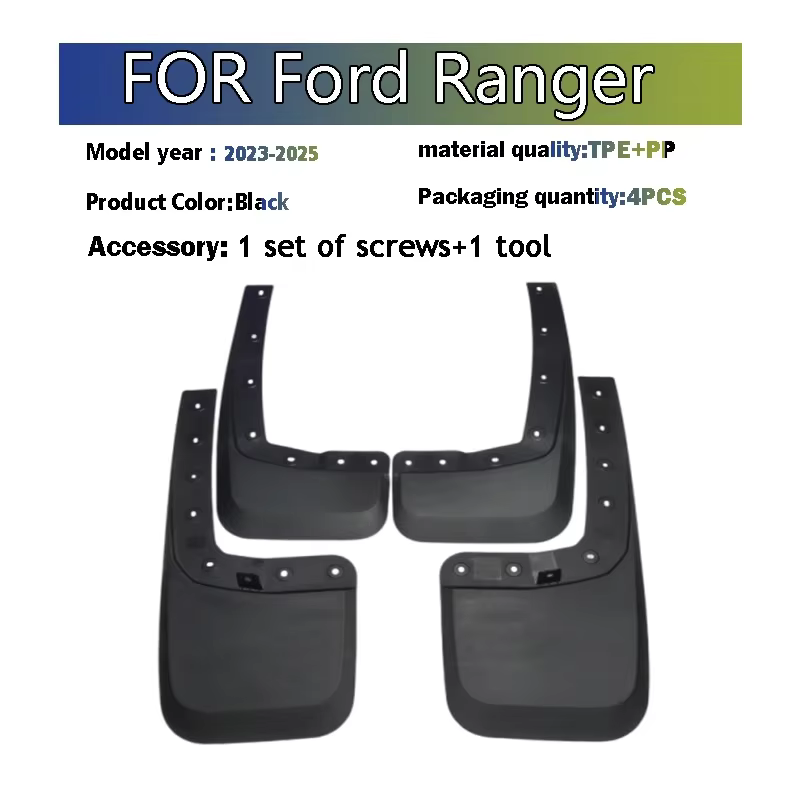 2023 2024 2025 pour Ford RANGER garde-boue garde-boue garde-boue garde-boue garde-boue accessoires d
