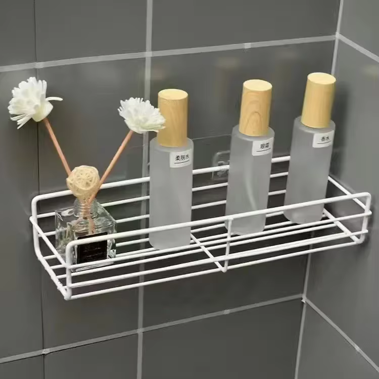 Étagère de salle de bain, étagères de rangement d'angle murales, porte-shampooing, support cosmétiqu