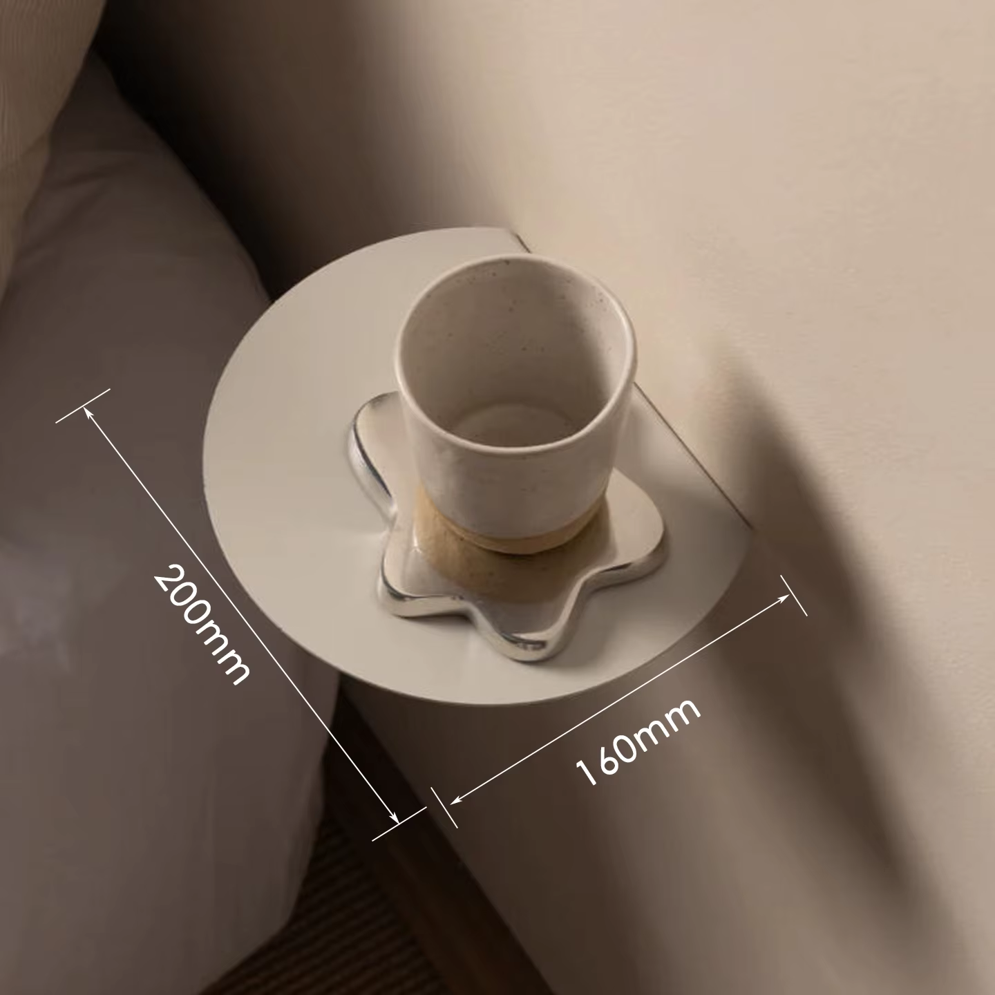 Étagère ronde flottante pliable, support de rangement mural en métal pour cuisine, salon, gain de pl