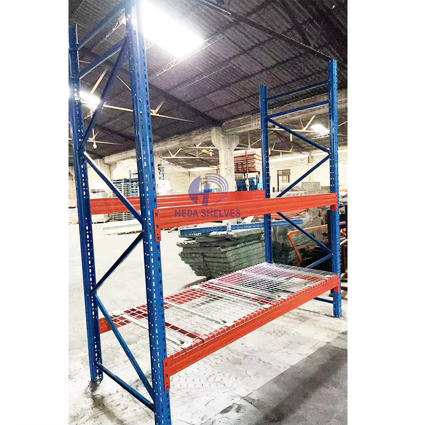 Système d'étagères de stockage en palette à 5 niveaux Teardrop Racks, durable, haute densité, avec s