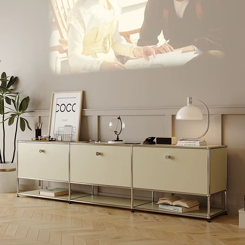 Meuble Tv de luxe Simple, Console de télévision européenne Portable, tendance, Meuble de qualité Uni