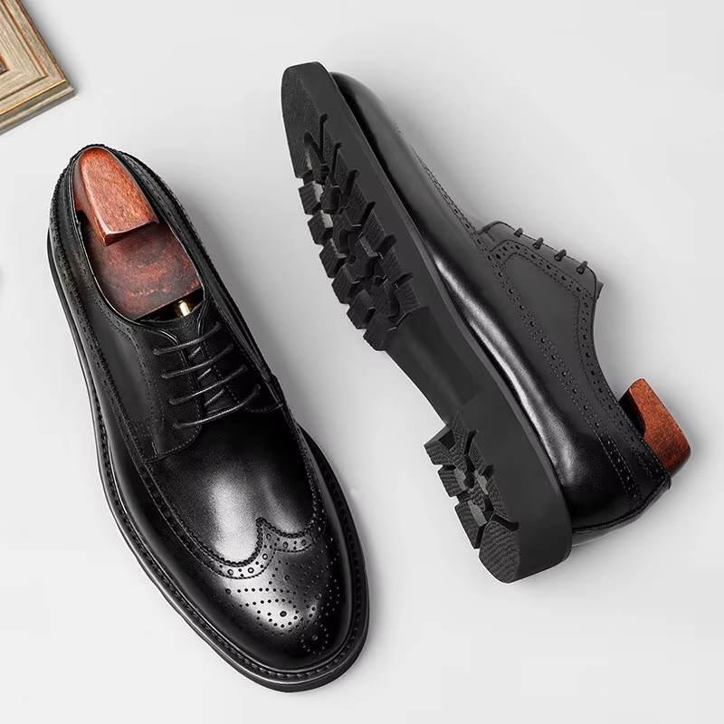 Chaussures à lacets homme, style anglais,