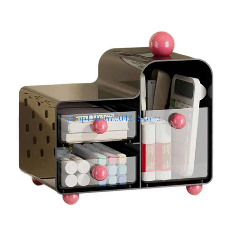 Boîte rangement à tiroir 5asd avec couches transparentes pour comptoirs bureaux cuisine