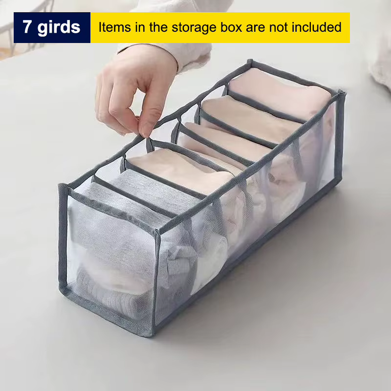 ⭐   Boîte de rangement de lingerie à 11/7/6 compartiments, style tiroir, organisateur de chaussettes