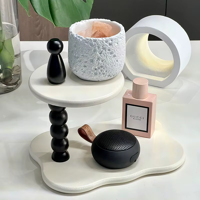 Présentoir multicouche Vintage, bois massif, étagère de rangement pour articles de thé, antiquités o