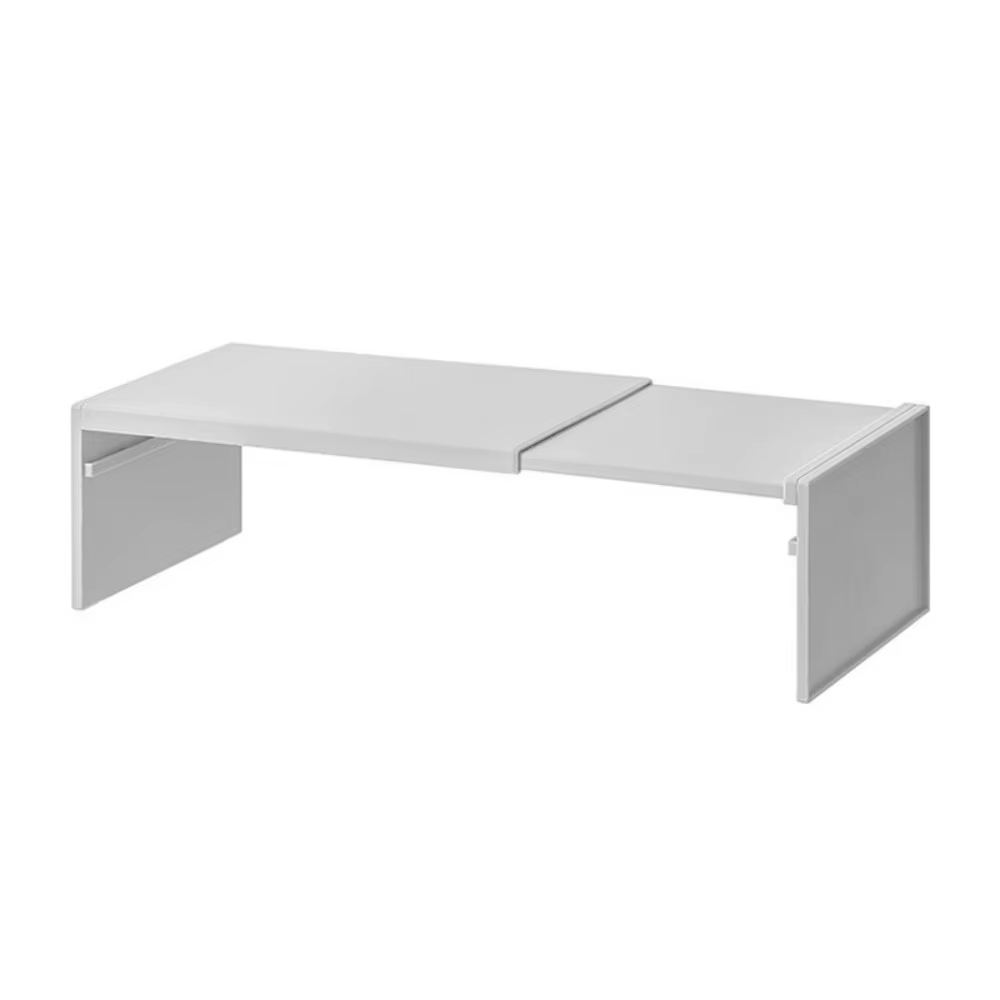 Étagère de cuisine rétractable en plastique, réglable, gain de place, pour vaisselle, minimaliste, a