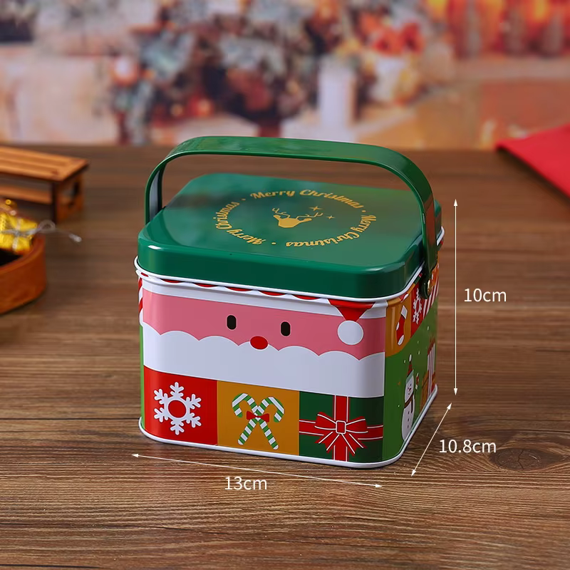 Coffret cadeau de Noël, boîte à biscuits, bonbons et chocolats, coffret cadeau exquis pour réveillon