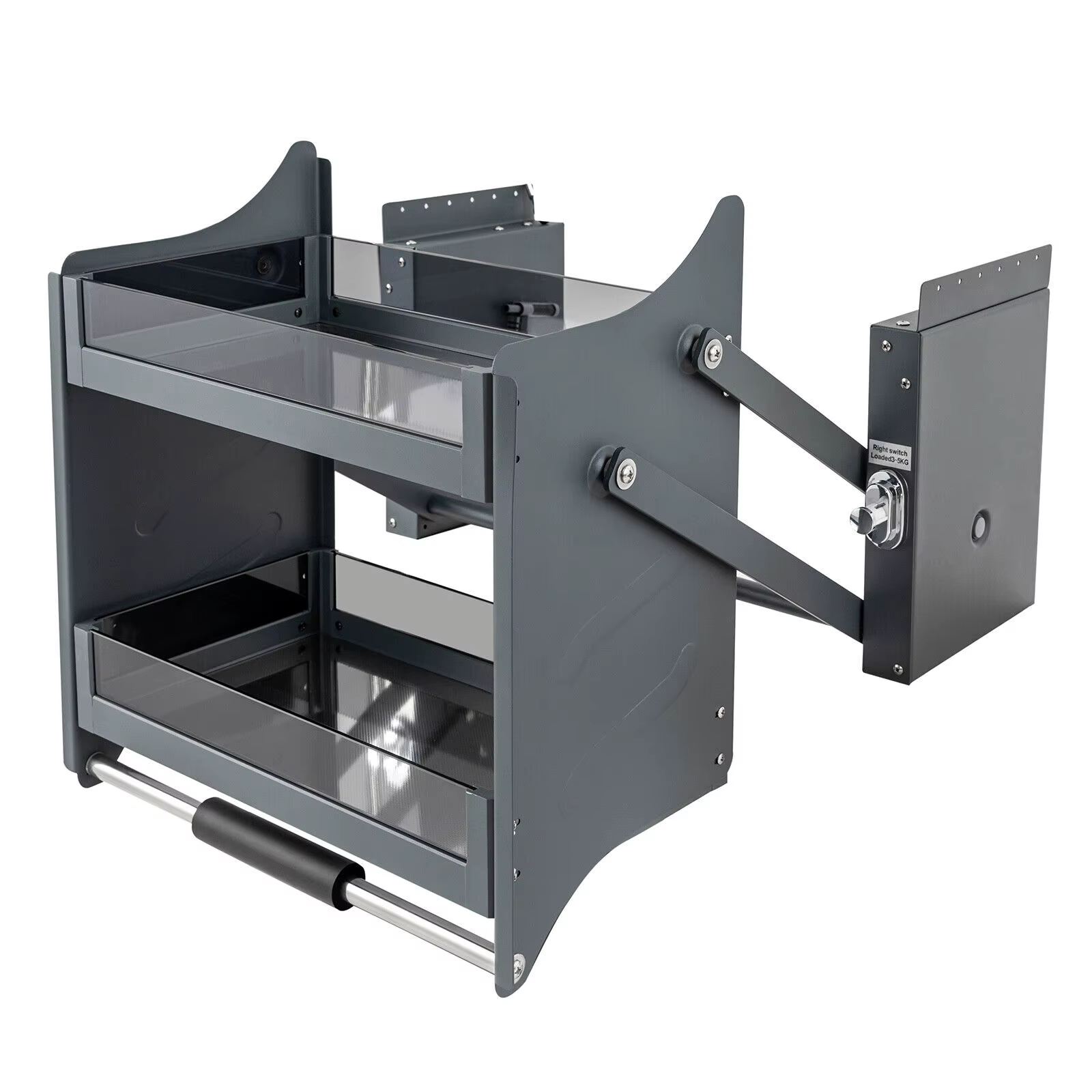 Étagère marketà nervures pour armoire, 2 niveaux