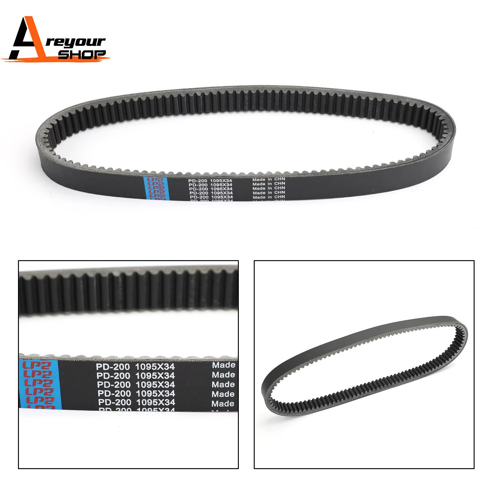 Areyourshop Courroie d'entraînement 3211175 pour Polaris Ranger 1000 2015-2018 Ranger Crew 1000 2015