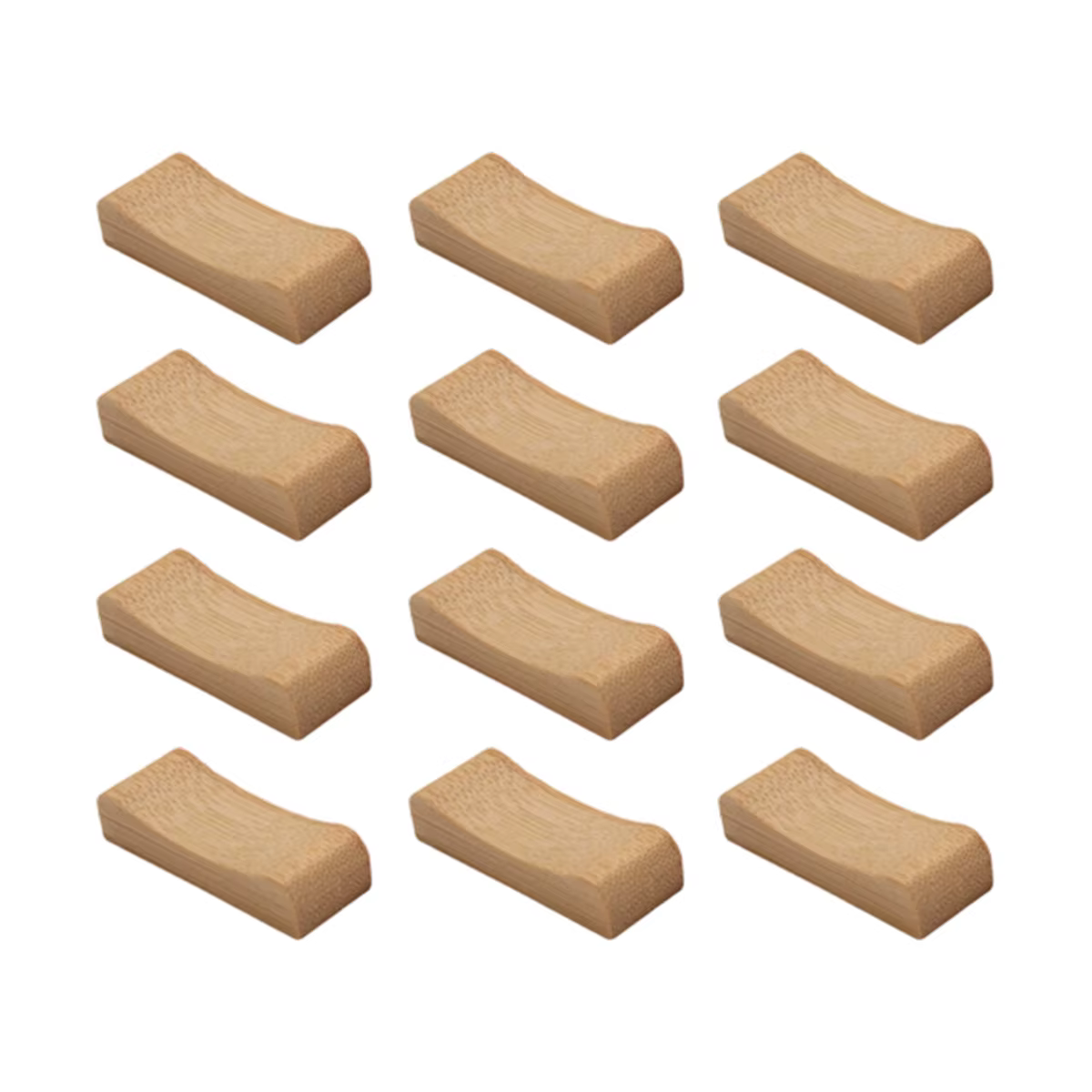 12 supports à baguettes de qualité, ensemble de supports à couverts en bambou naturel pour ranger cu