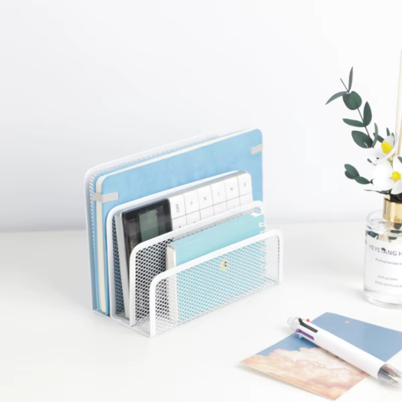 Bureau porte-dossier, paquet de 2 porte-lettres organisateur de courrier pour bureau maille métalliq