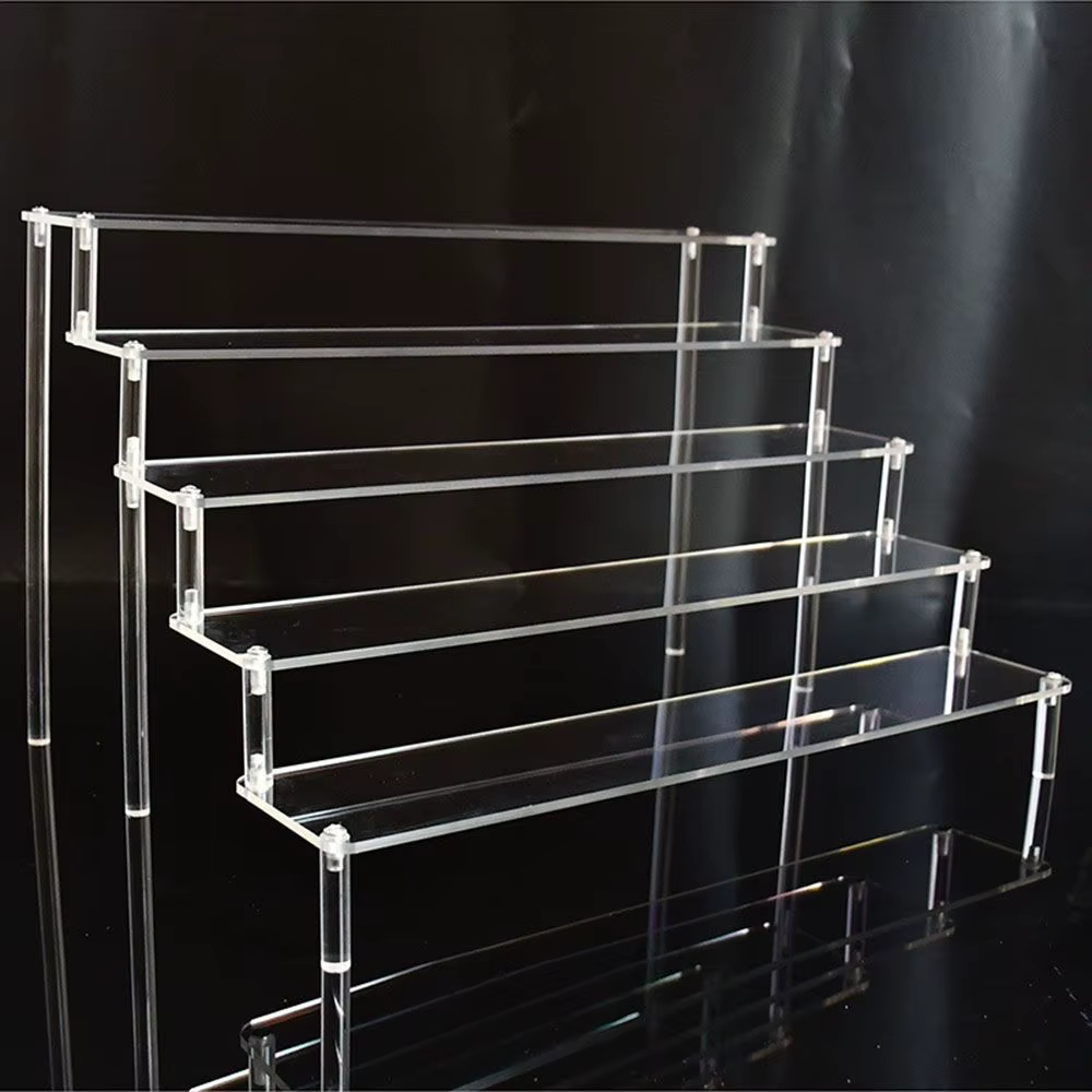 Présentoir en Acrylique à 1 ou 4 Niveaux, Étagère de Rangement Durable T1 pour Gâteau Chi, sexuellem
