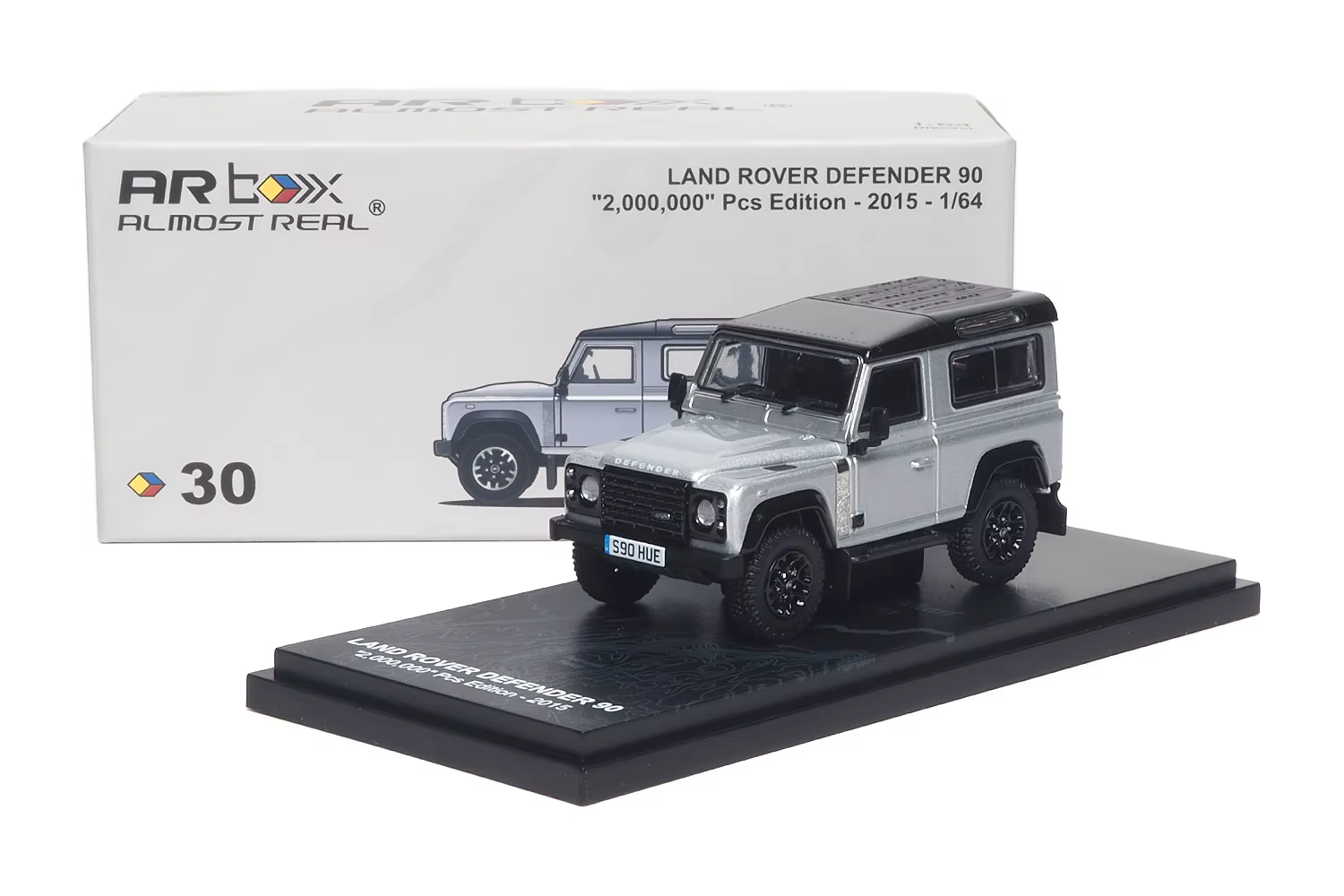 Modèle ARbox AR 1:64 Rover Defender 90 V8 en alliage, objet décoratif statique, modèle de voiture de