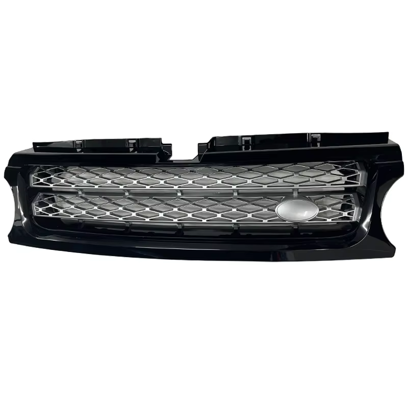 Grilles de course pour Land Rover Range Rover Sport 2010 – 2013 (l320), bordure noire, maille argent