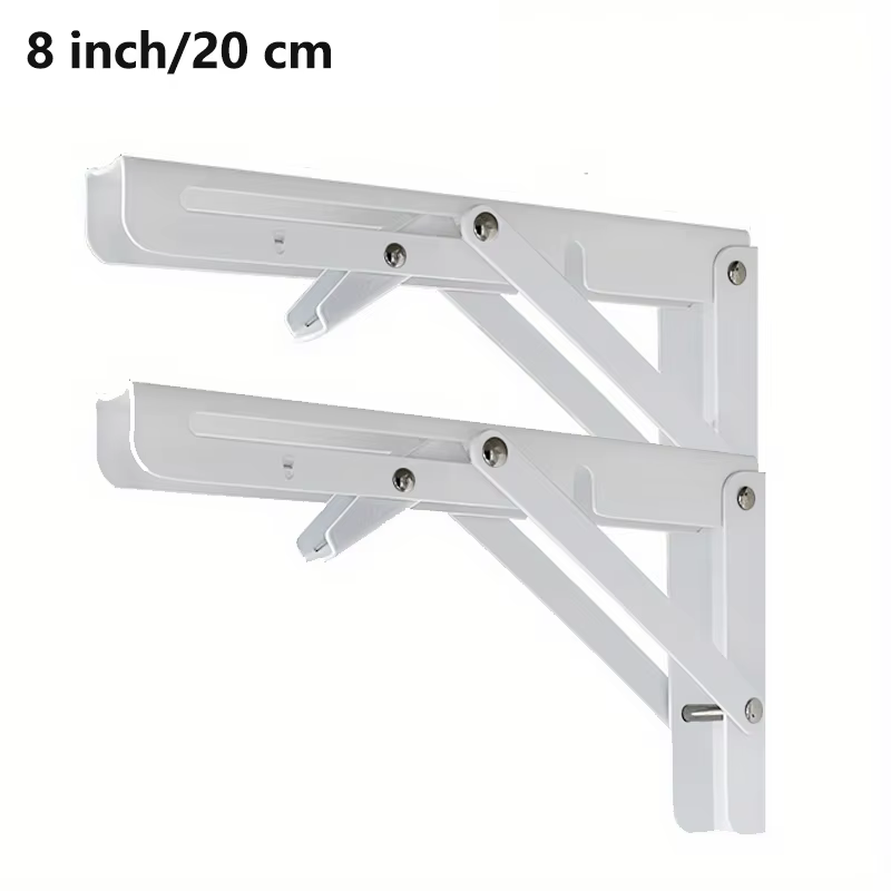 Supports d'étagères pliants robustes en acier, 2 pièces, conception murale pour Table d'établi, étag