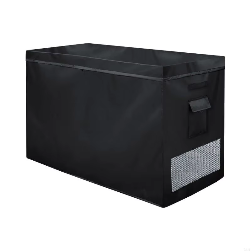 Housse imperméable anti-poussière pour congélateur coffre 14 à 16 pieds cubes avec ventilation à dou