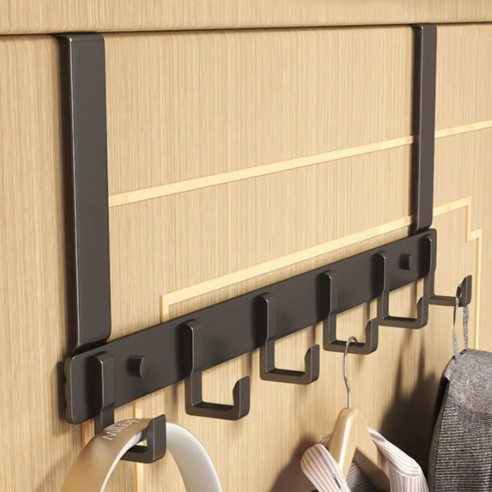 6 crochets vêtements manteau chapeau serviette cintre maison salle de bain organisateur support croc