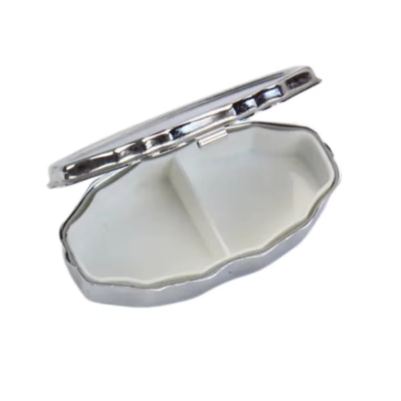 Boîte de rangement portable pour bijoux avec 2 compartiments - Boîte de voyage compacte, finition mé