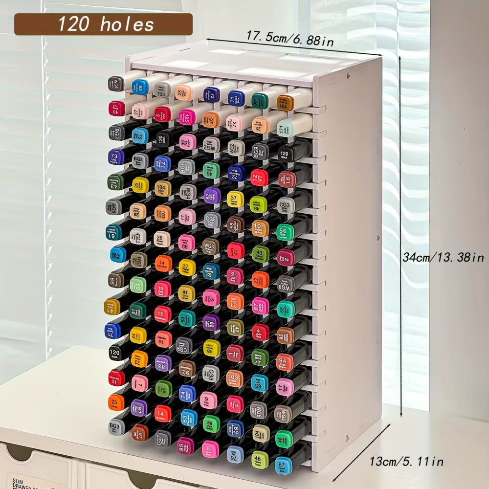 Support de rangement pour stylos marqueurs en acrylique de grande capacité, avec affichage à plusieu
