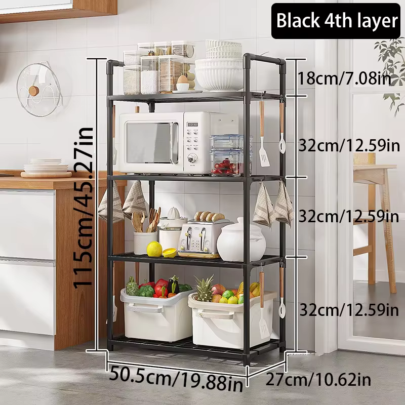 Armoire de rangement de cuisine à 5/4 étages, armoire de rangement multifonctionnelle en métal, util