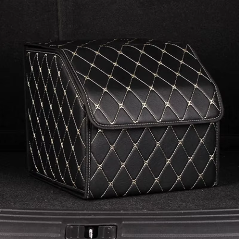 Boîte de rangement de grande capacité montée sur voiture, étanche, pliable, portante, multifonctionn