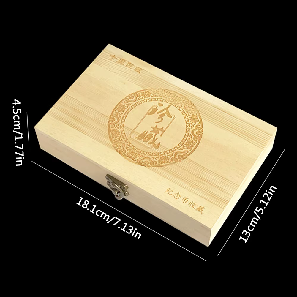 Boîte ronde de 30mm, boîte de collecte de pièces de monnaie en bois pour Capsules de stockage de piè