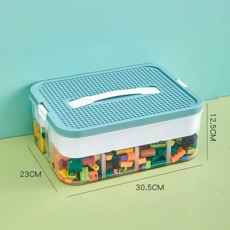 Boîte de rangement en plastique pour enfants Lego, Puzzle, bloc de construction, conteneur de Classi
