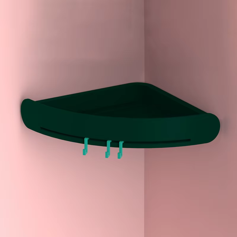 Étagère d'angle murale en plastique pour salle de bain, organisateur de rangement pour douche, suppo