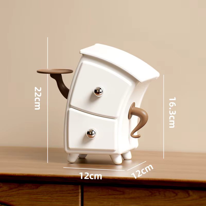Organisateur de bureau style tiroir, meuble de rangement pour entrée, boîte de rangement divisée pou