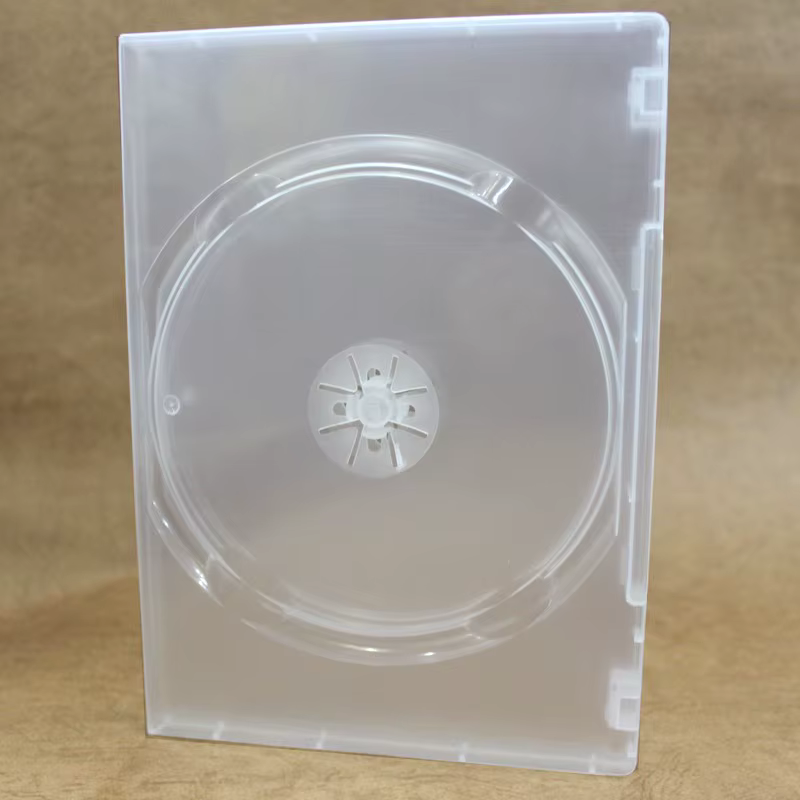 Boîte de rangement en plastique pour DVD, deux pièces, pour disque