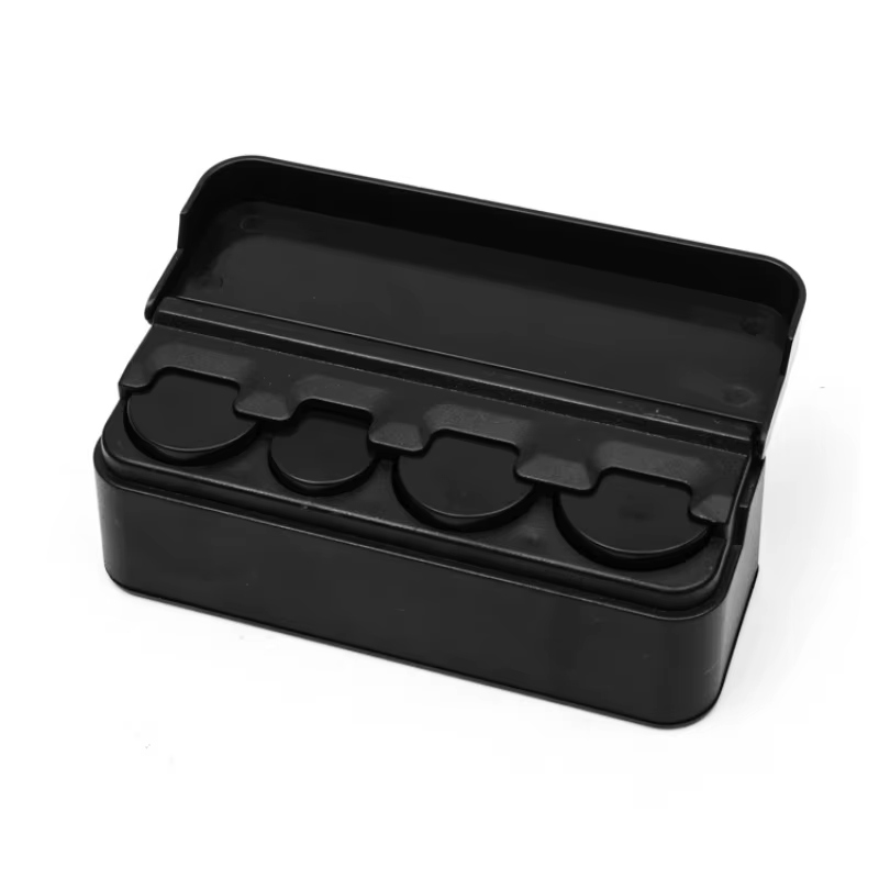 Boîte de rangement de pièces de monnaie intérieure de voiture, boîte de rangement créative de porte-