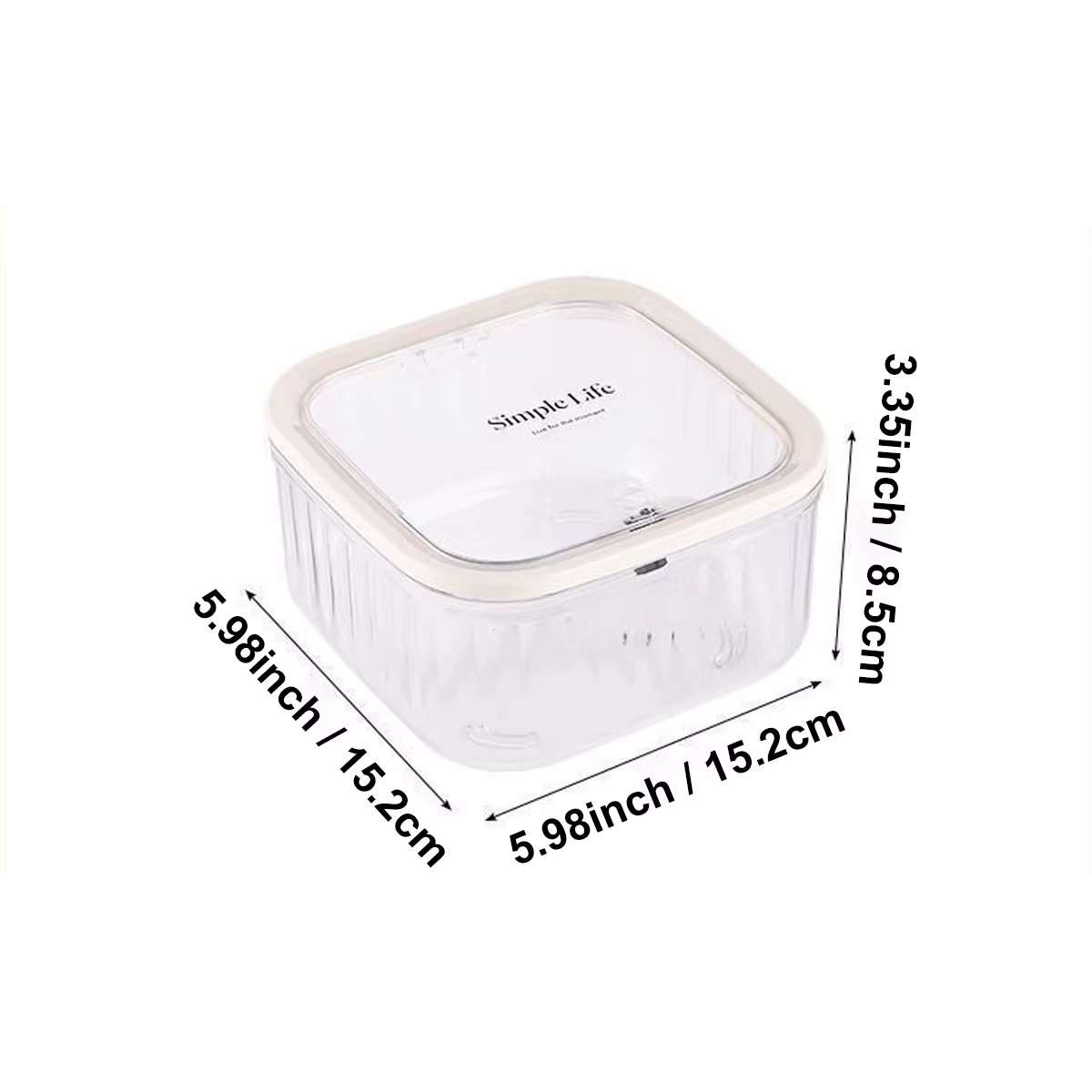 Boîte de rangement transparente, boîte de rangement pour perles de lavage, conteneur pour anneaux et