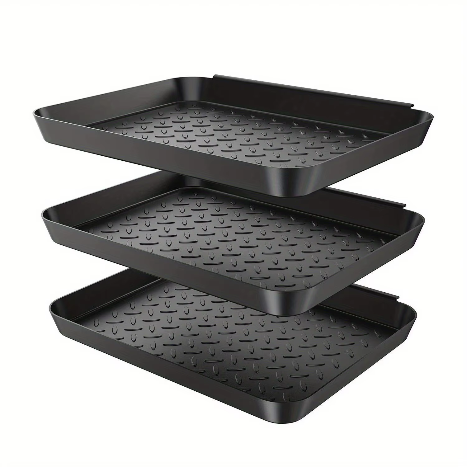 3 plateaux multi-usages, ensemble de plateaux multi-usages pour chaussures, bottes, plantes et nourr