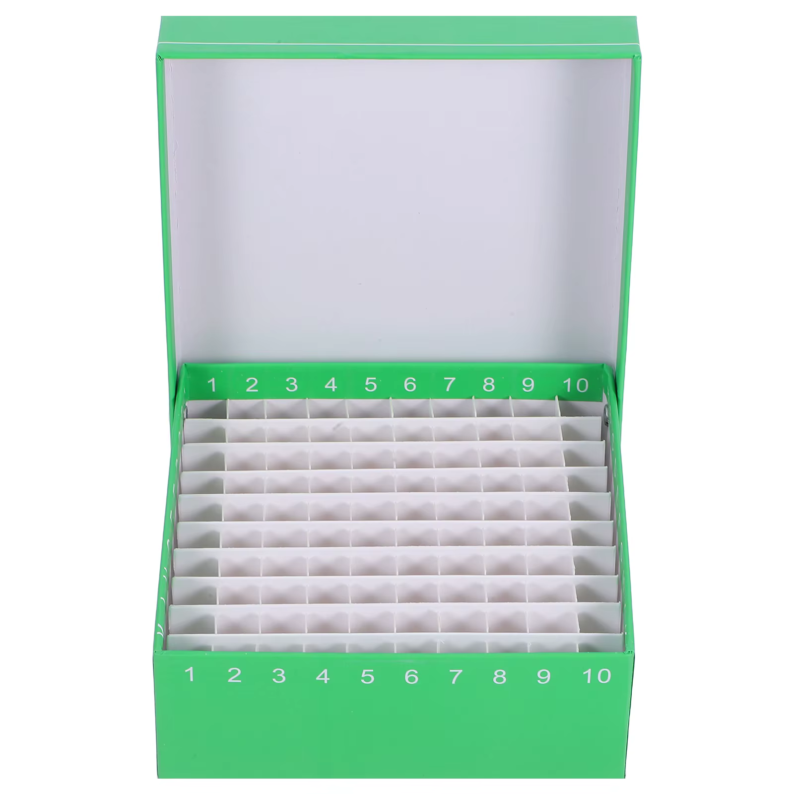 Boîte de congélation en carton avec couvercle, conteneur de stockage pour 100 échantillons, tubes à 