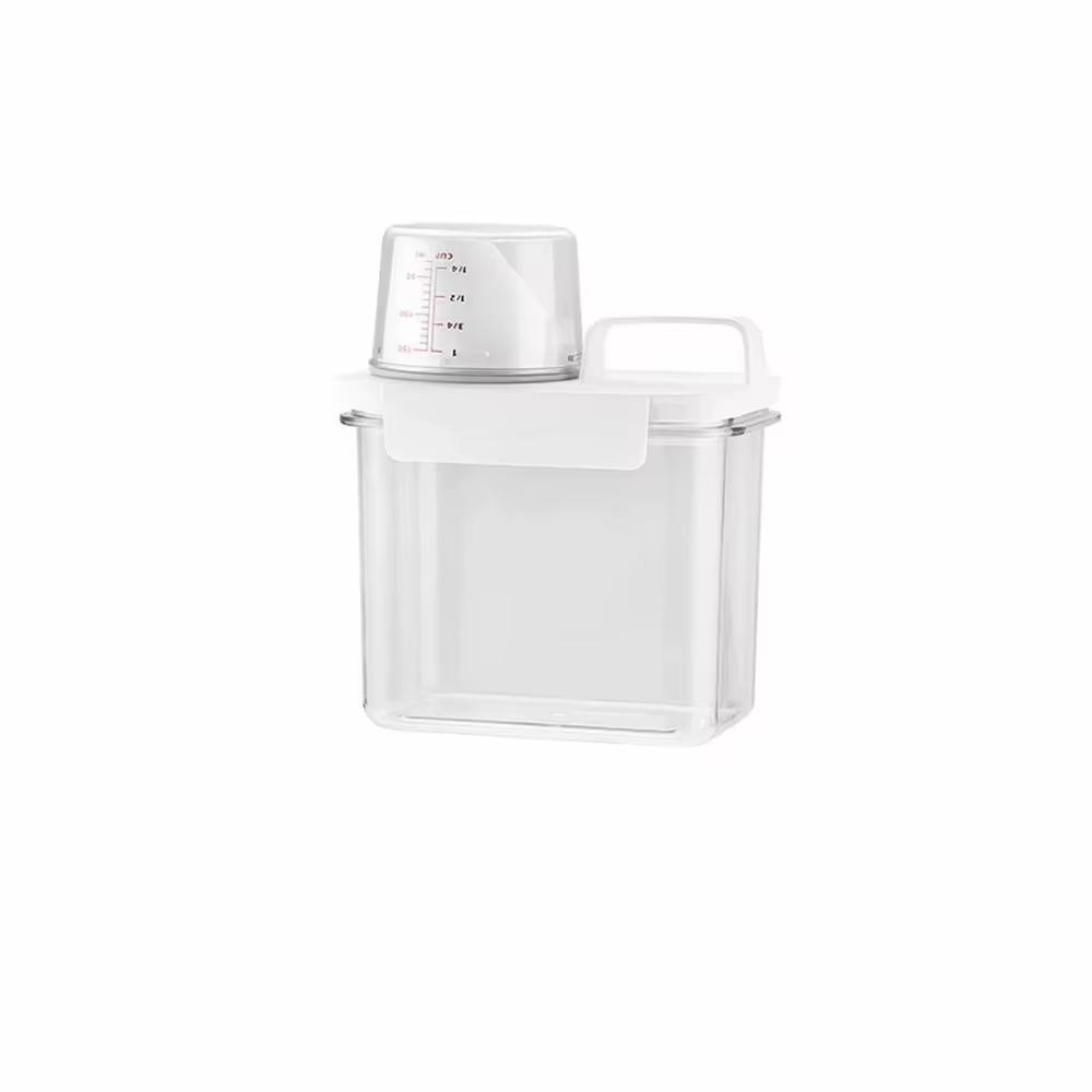 Distributeur hermétique de détergent à lessive, boîte de rangement de poudre, récipient de liquide d