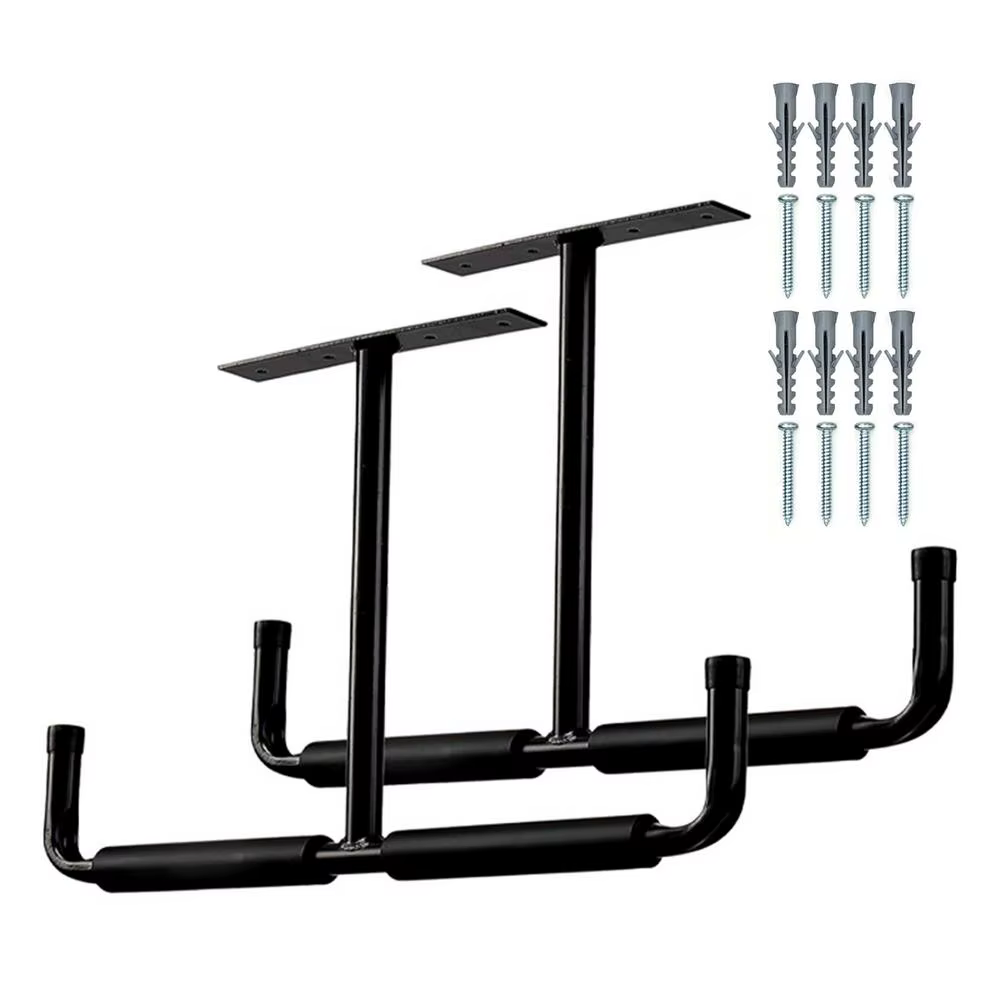 Étagère de plafond en forme de T, 2 pièces, support de rangement pour Garage, cintre robuste pour Ga
